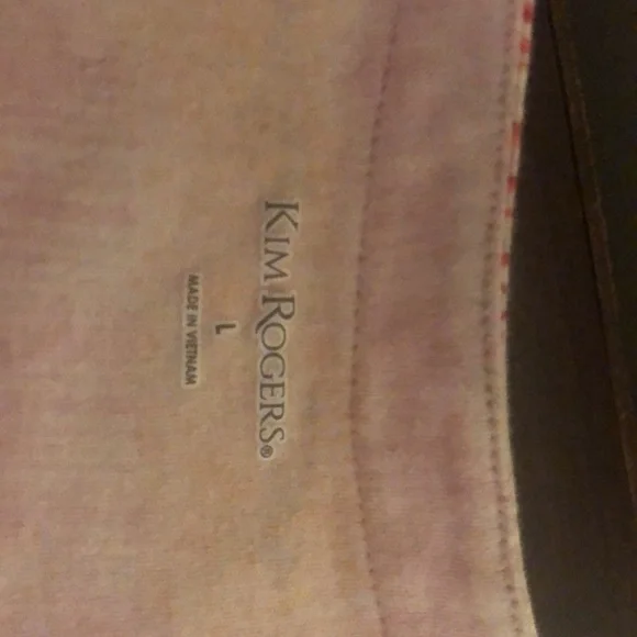 Kim Rogers Multicolored Striped T-Shirt Size Large - Picture 10 of 11